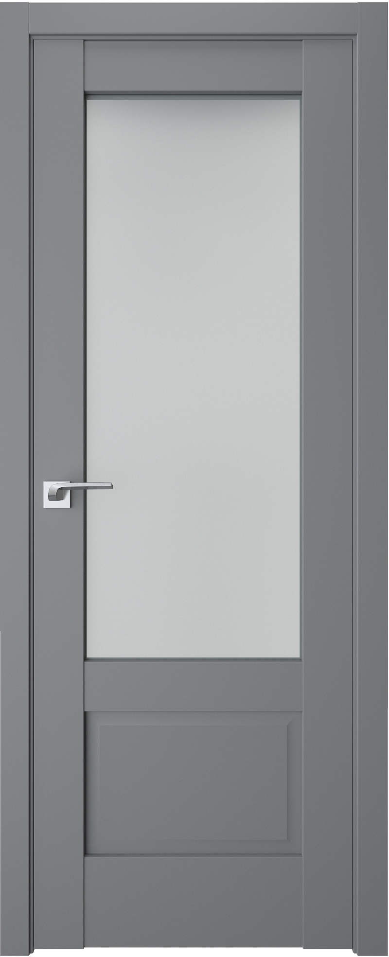 Двери модель 606 Серый (остекленная)