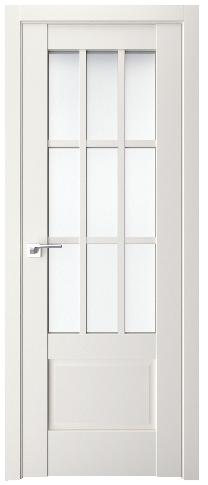 Двері модель 604 Магнолія (засклена)