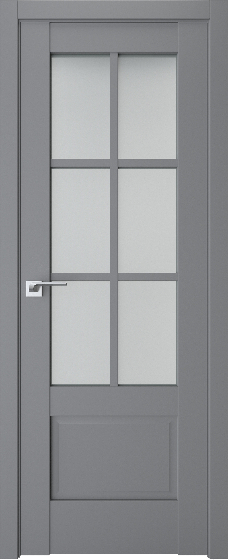 Двери модель 602 Серый (остекленная)