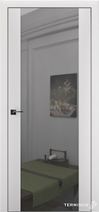 Двери модель 808 Белые (зеркало серебро) - terminus.ua