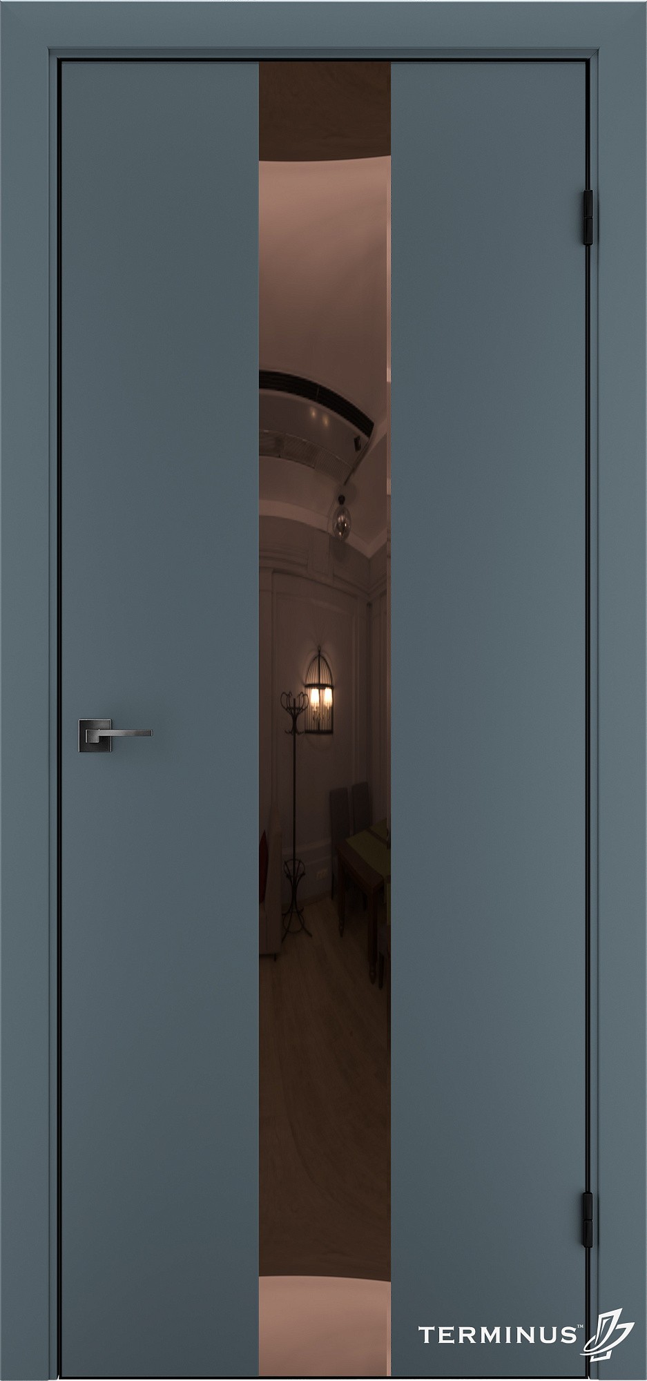 Двері модель 804 Малахіт (дзеркало бронза)