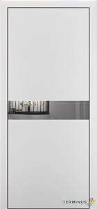 Двери модель 806 Белые (зеркало серебро) - terminus.ua