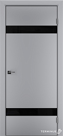 Двері модель 810 Сірі (планілак чорний) - terminus.ua