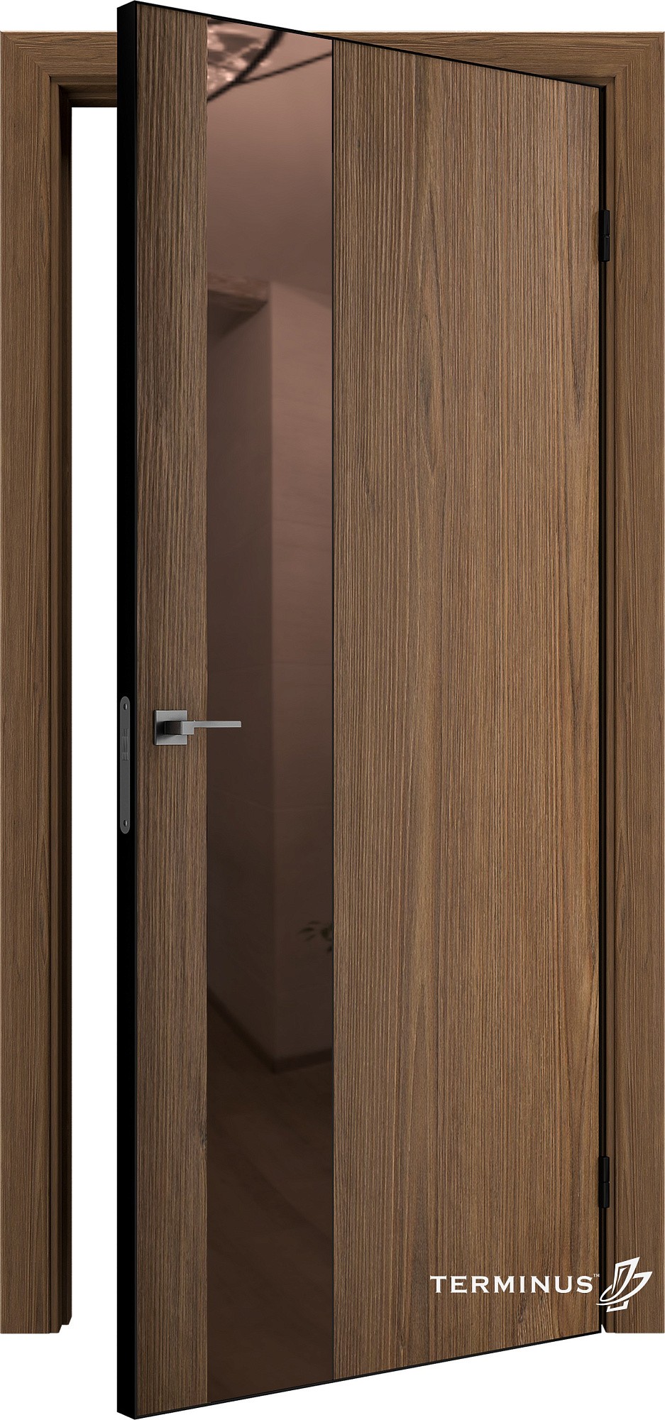 Двері модель 803 Сахара (дзеркало бронза) №1