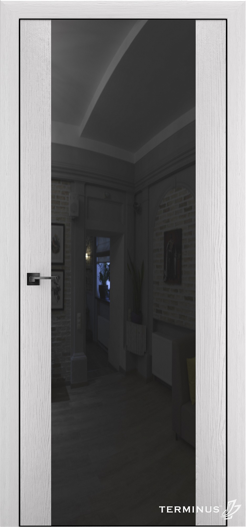 Двері модель 808 Артика (дзеркало графіт)
