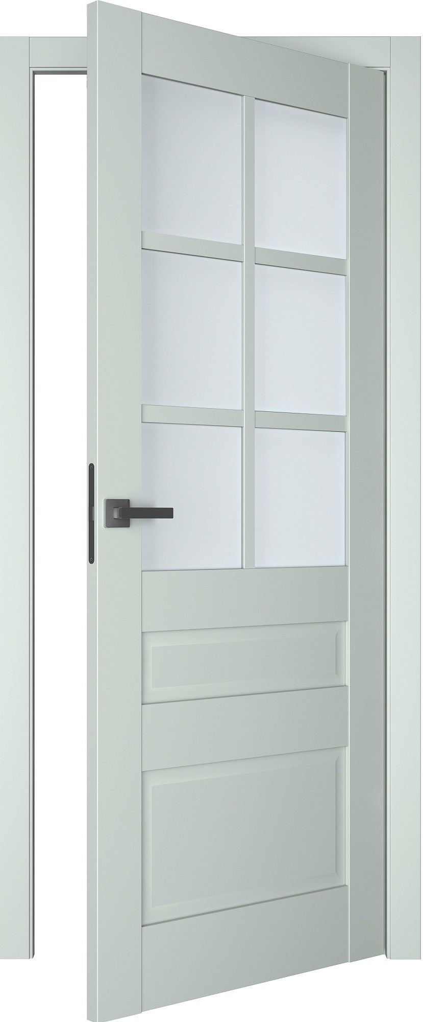 Двери модель 607 Оливин (остекленная) №1