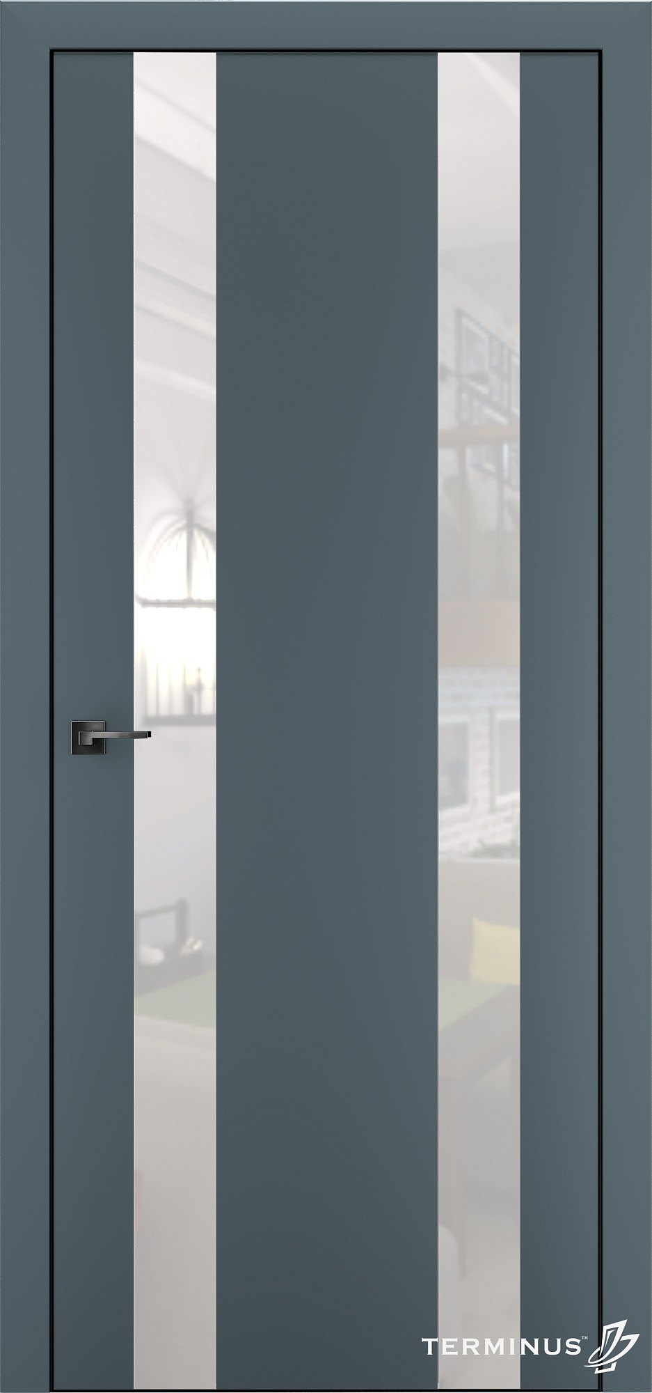 Двері модель 811 Малахіт (планілак білий)