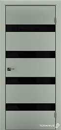 Двері модель 809 Оливін (планілак чорний) - terminus.ua