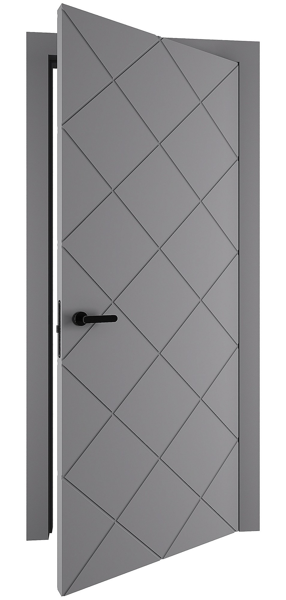Двері модель 708 Сіра Емаль (глуха) №1