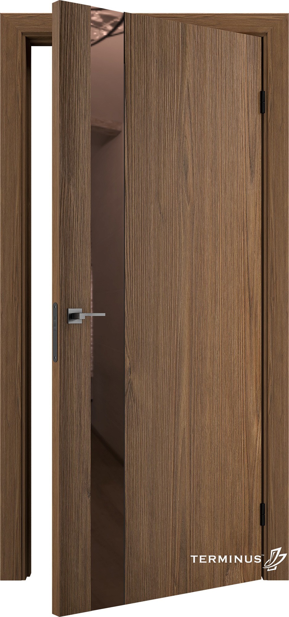 Двери модель 802 Сахара (зеркало бронза) №1