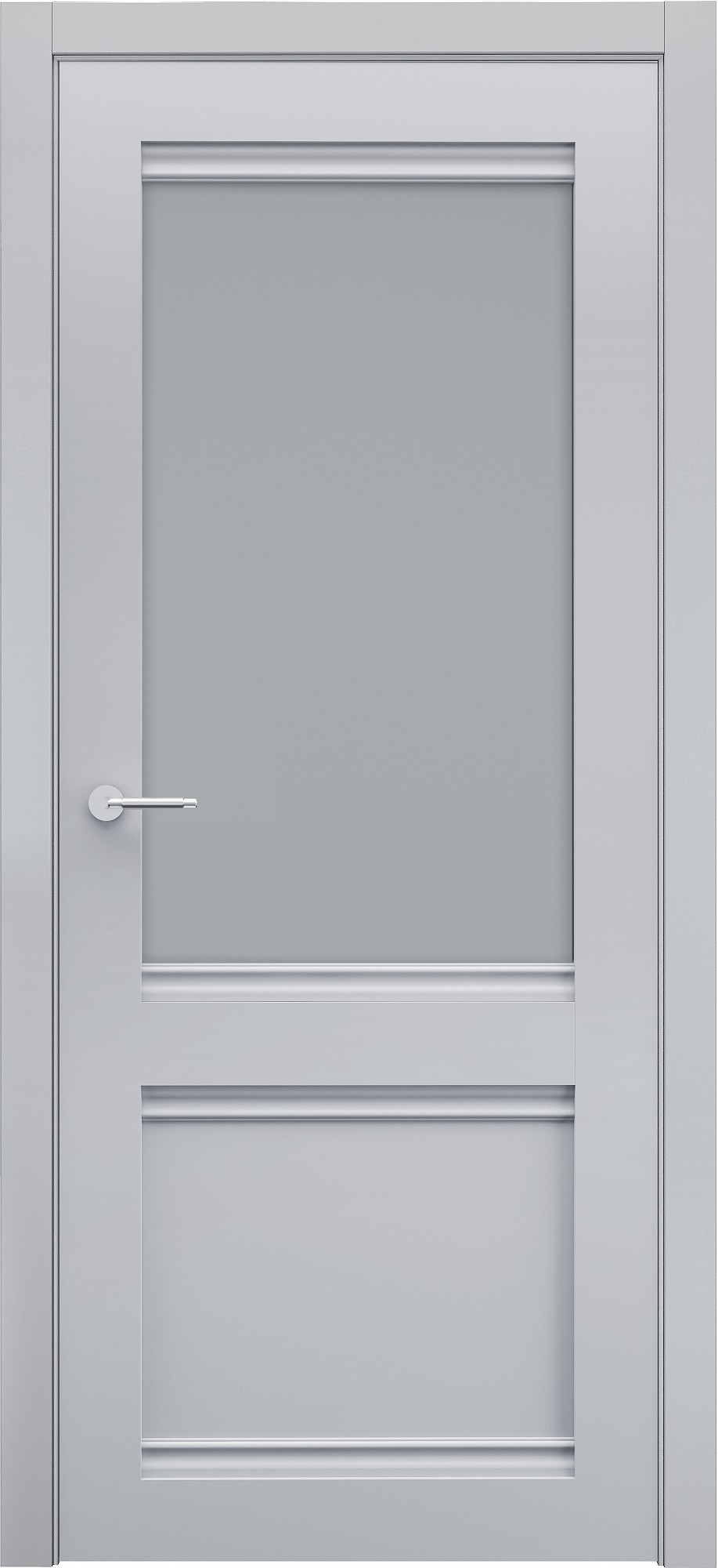 Двери модель 404 Серый (застекленная)