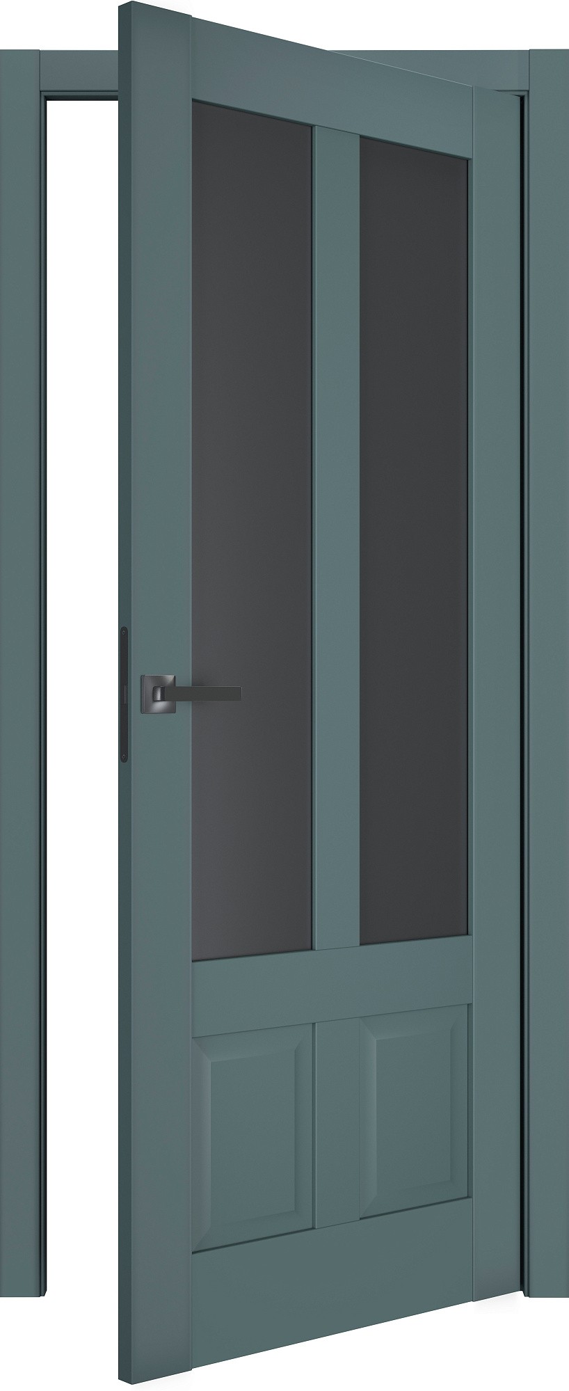 Двері модель 609 Малахіт (засклена) №1