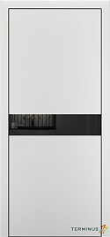 Двері модель 806 Білі (дзеркало графіт) - terminus.ua