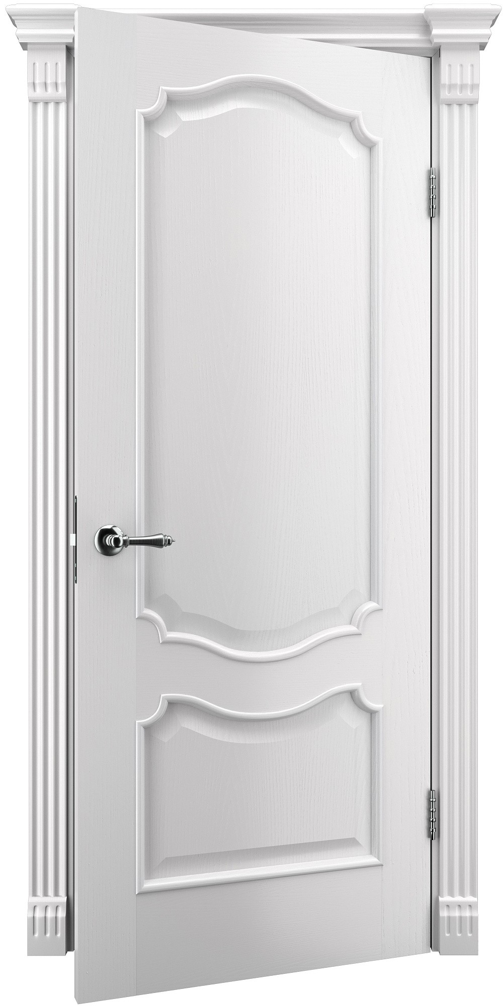 Двері модель 41 Ясен білий Емаль (глуха) №1
