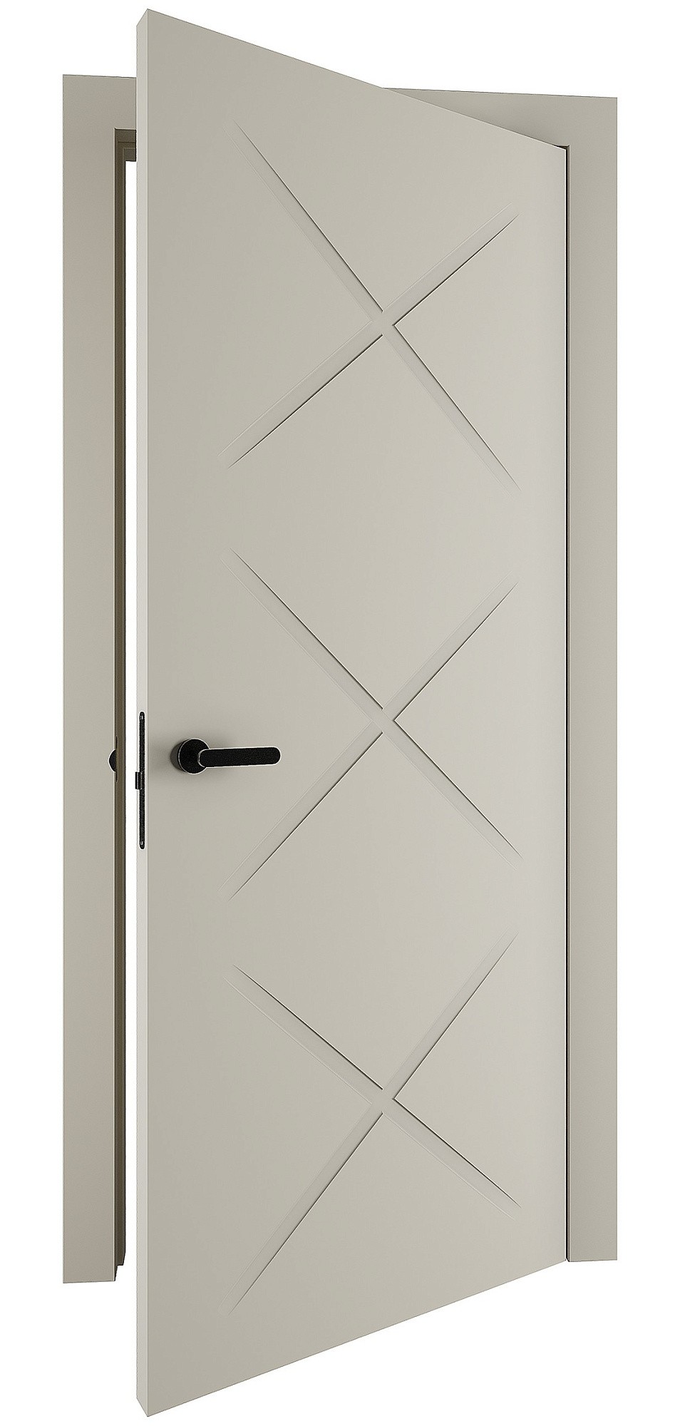 Двері модель 705.4 Крема Емаль (глуха) №1