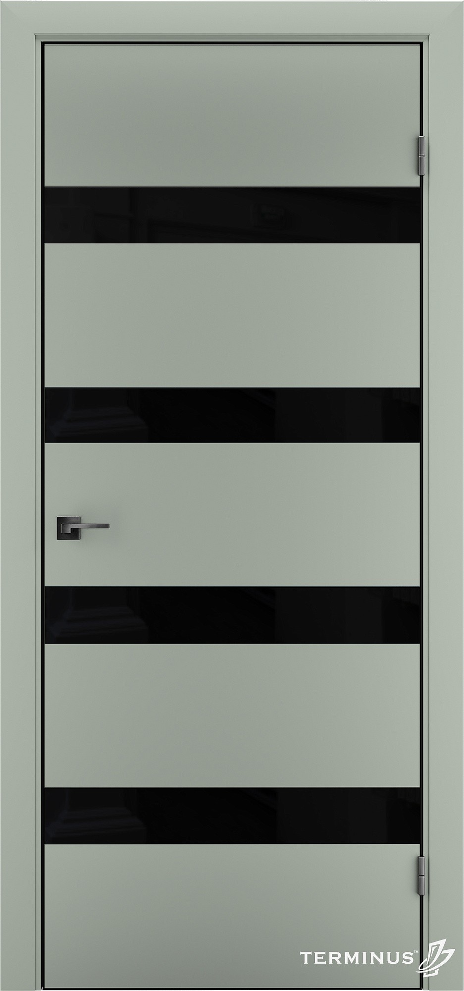 Двери модель 809 Оливин (планилак чёрный)