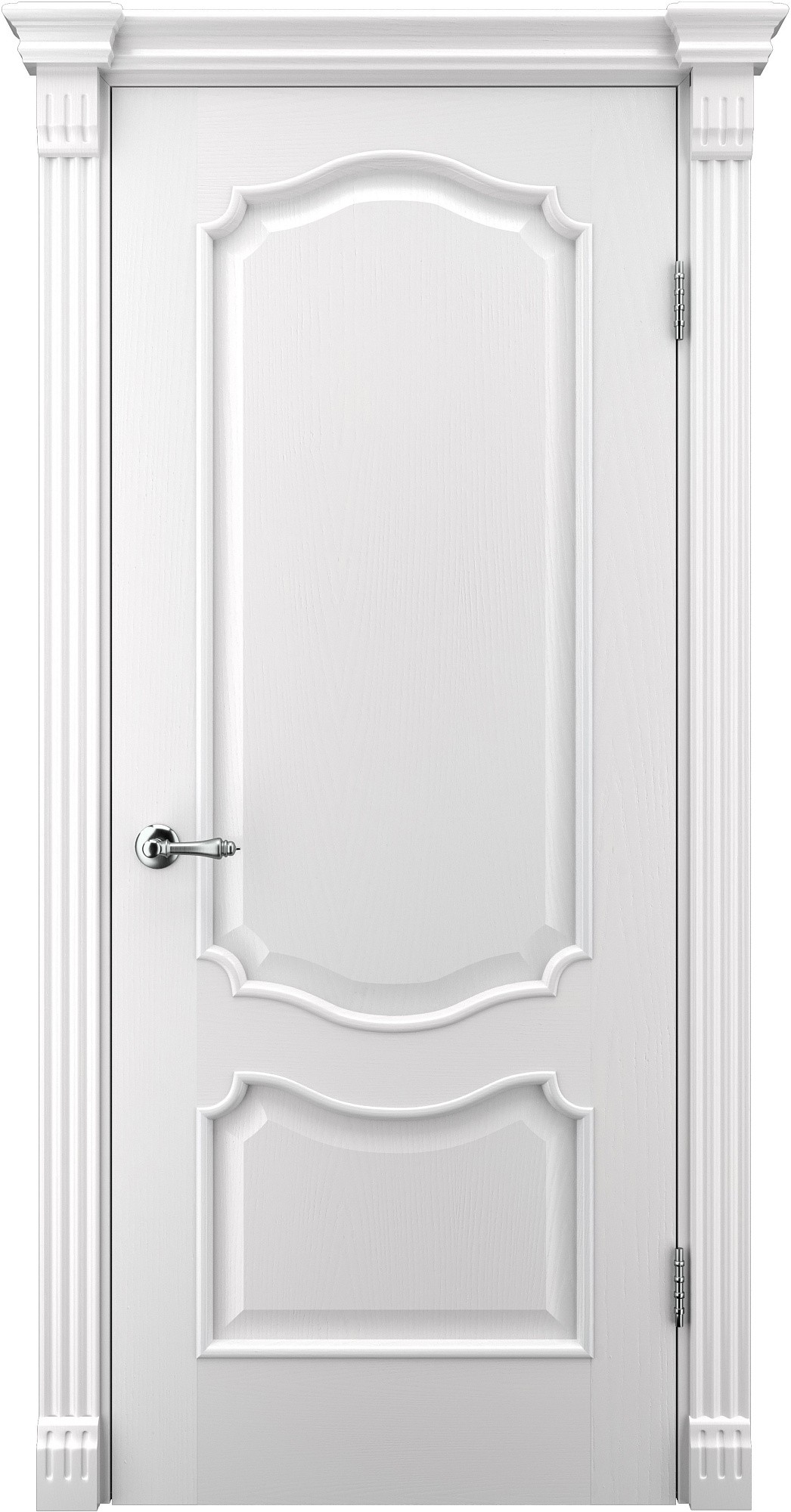 Двері модель 41 Ясен білий Емаль (глуха)