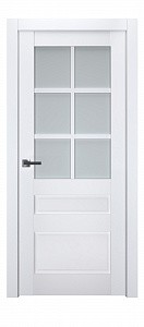 Двери модель 607 Белый мат (застекленная) - terminus.ua
