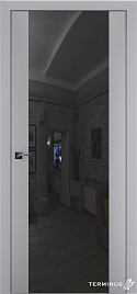 Двері модель 808 Сірі (дзеркало графіт) - terminus.ua