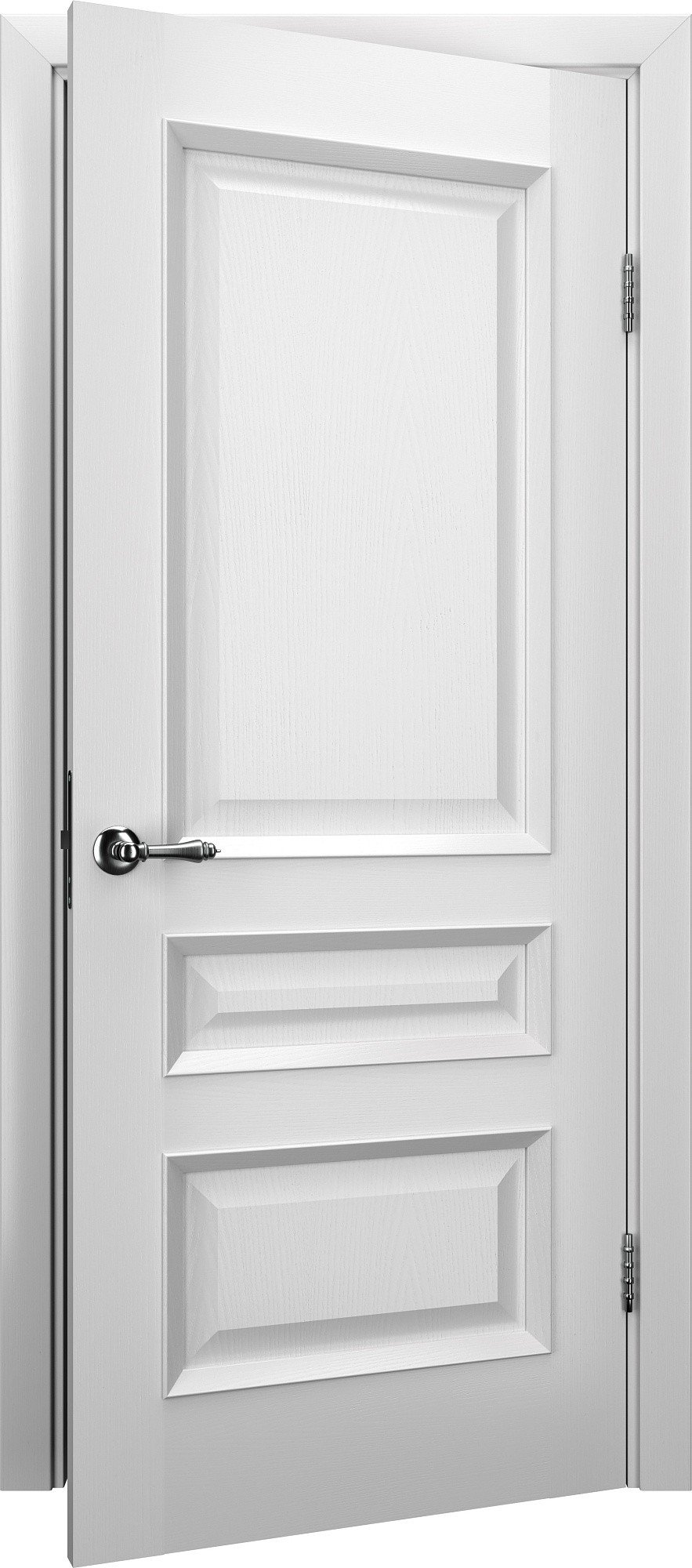 Двери модель 53 Ясень белый Эмаль (глухая) №1