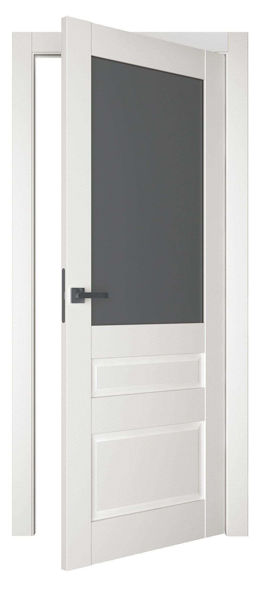 Двери модель 608 Магнолия (застекленная) №1