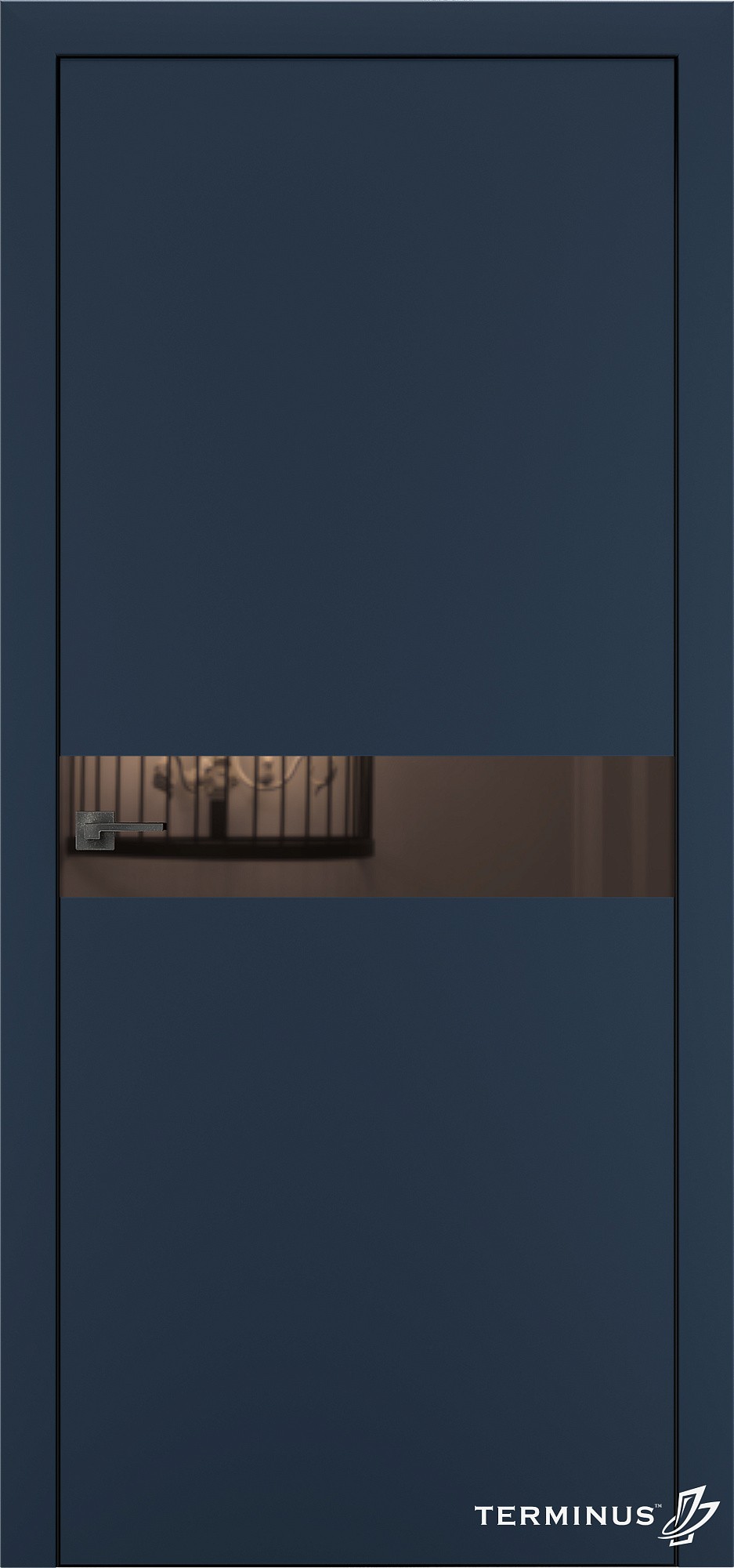 Двери модель 806 Сапфир (зеркало бронза)