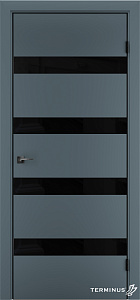 Двері модель 809 Малахіт (планілак чорний) - terminus.ua