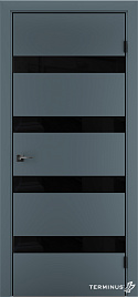 Двері модель 809 Малахіт (планілак чорний) - terminus.ua