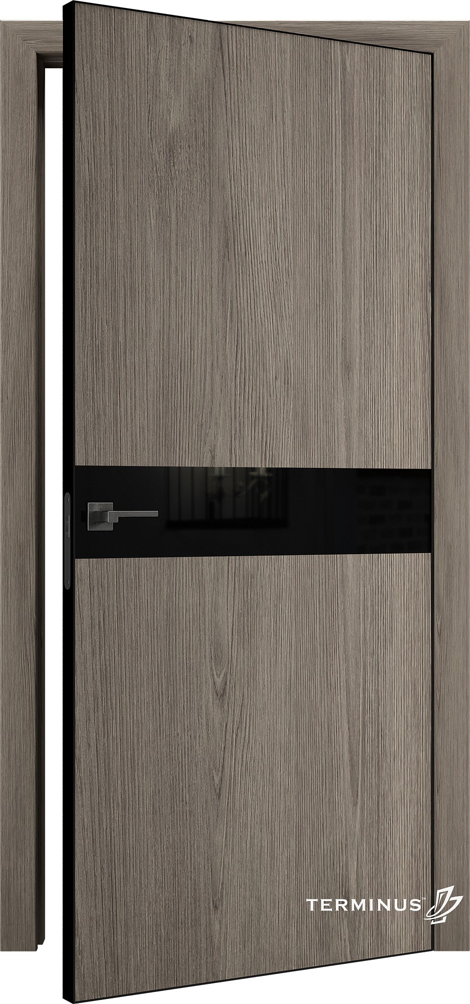 Двері модель 806 Тундра (планілак чорний) №1