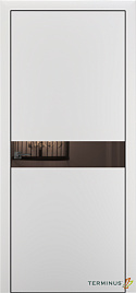 Двері модель 806 Білі (дзеркало бронза) - terminus.ua