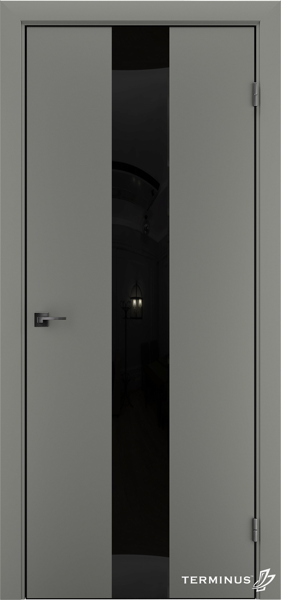 Двері модель 804 Онікс (дзеркало графіт)