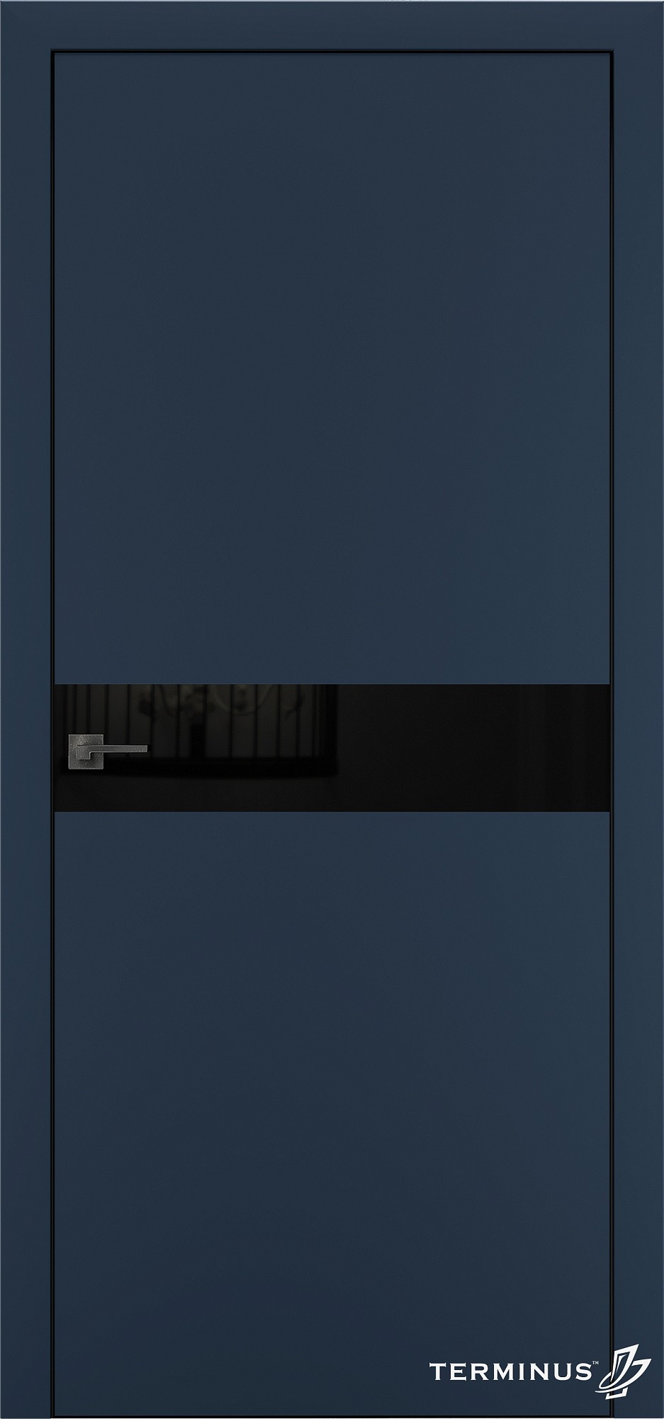 Двери модель 806 Сапфир (планилак чёрный)