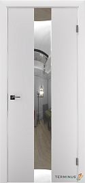 Двері модель 804 Білі (дзеркало срібло) - terminus.ua