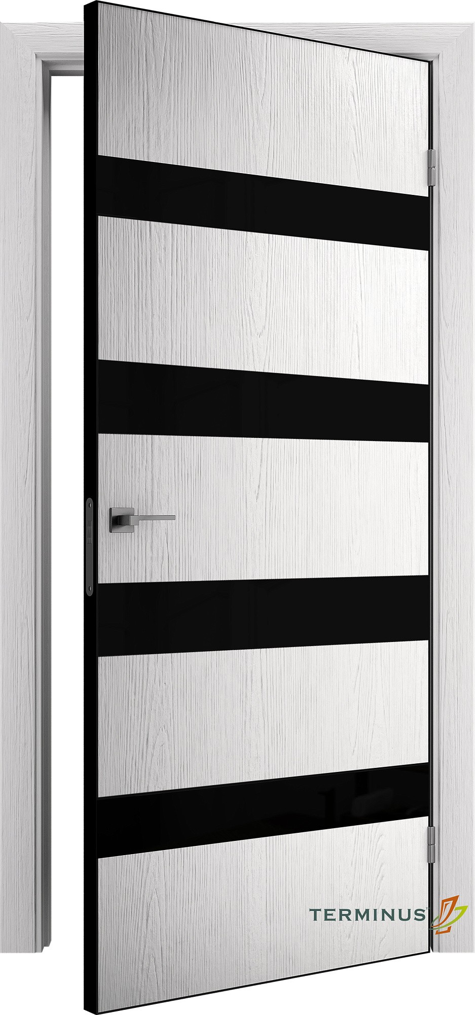 Двері модель 809 Артика (планілак чорний) №1