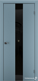 Двері модель 804 Аквамарин (дзеркало графіт) - terminus.ua
