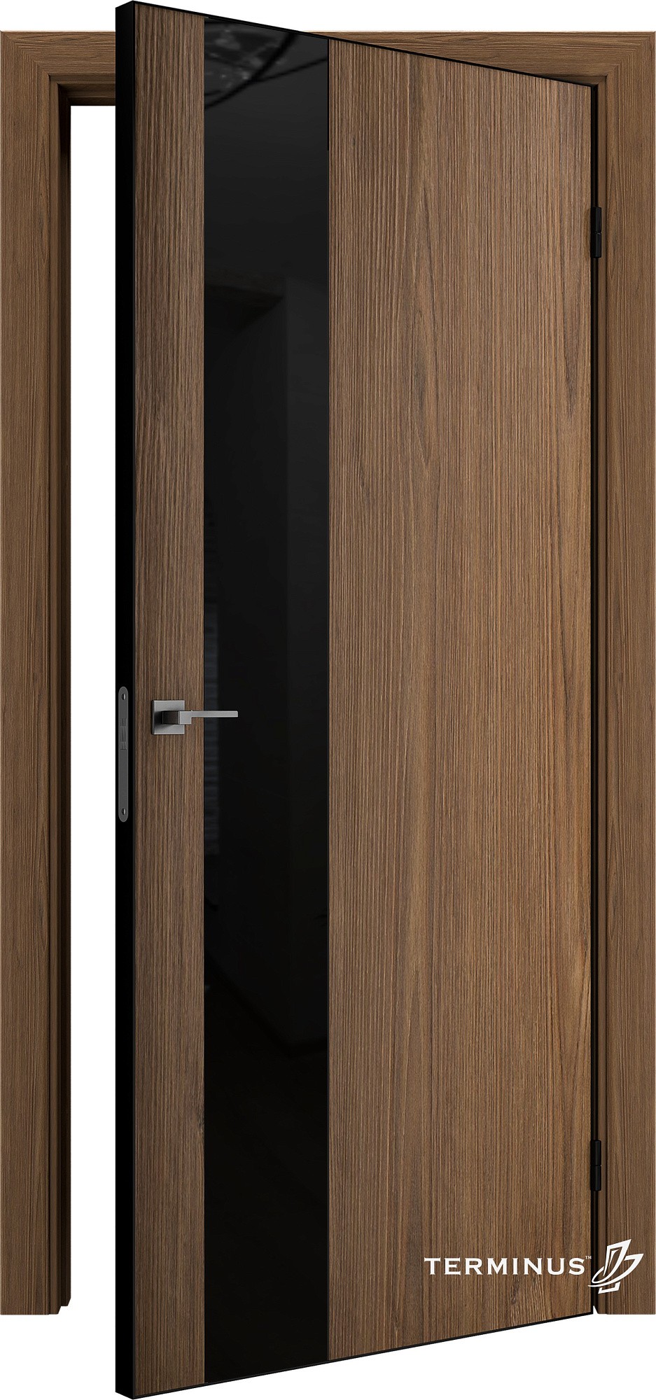 Двері модель 803 Сахара (планілак чорний) №1