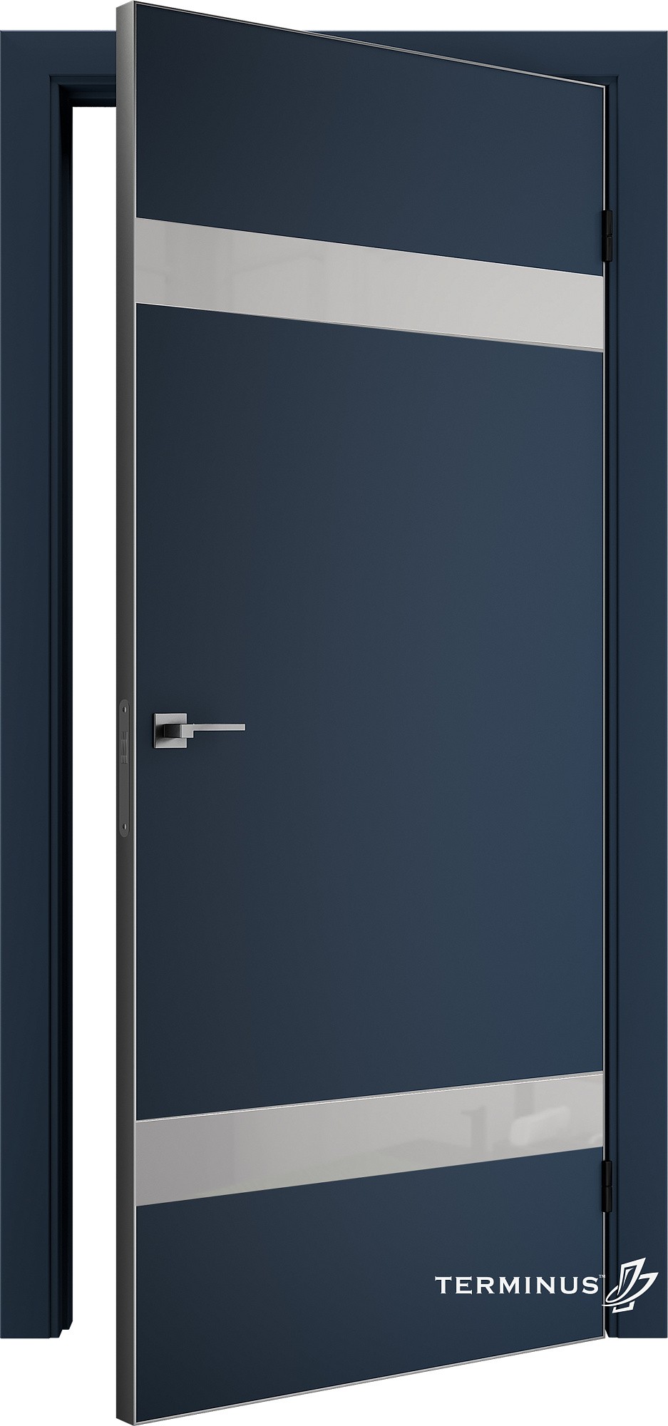 Двери модель 810 Сапфир (планилак белый) №1
