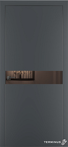 Двери модель 806 Антрацит (дзеркало бронза) - terminus.ua