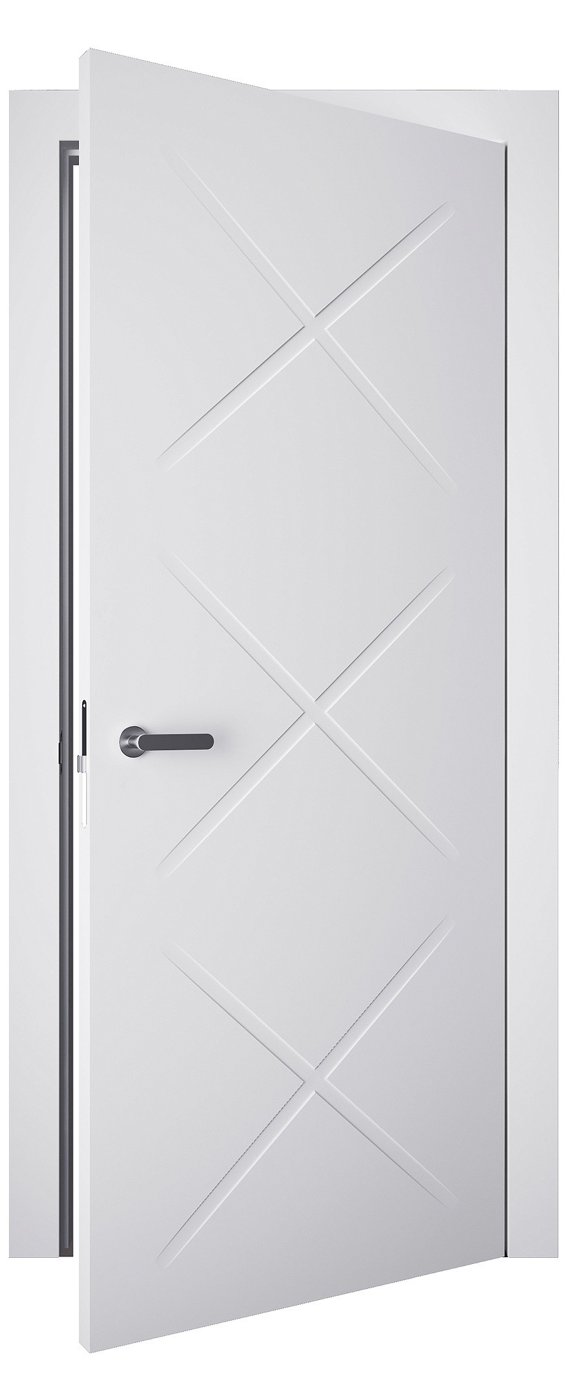 Двері модель 705.4 Біла Емаль (глуха) №1