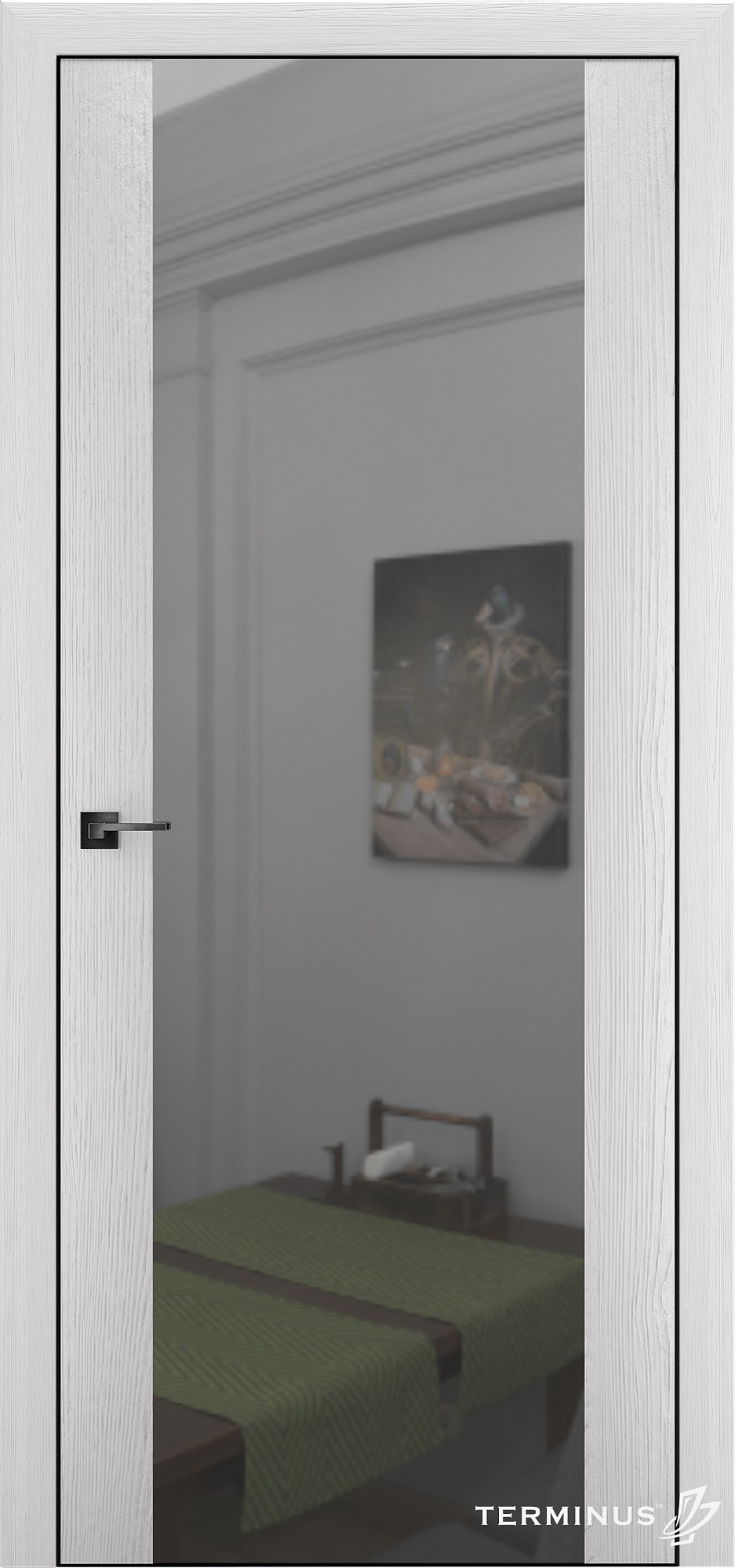 Двери модель 808 Артика (зеркало серебро)