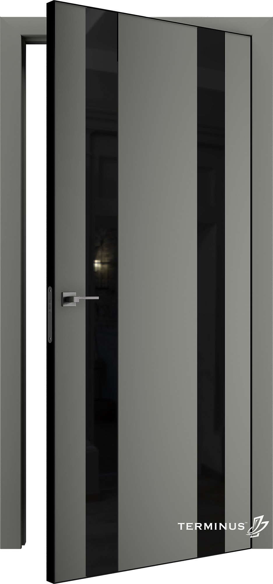Двери модель 811 Онікс (планилак чёрный) №1