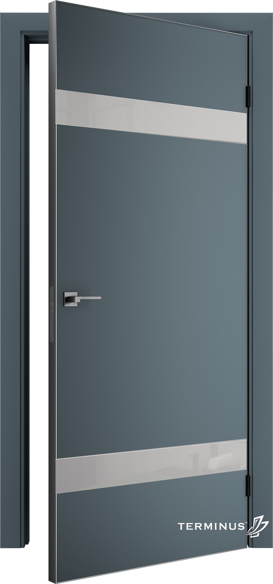 Двері модель 810 Малахіт (планілак білий) №1