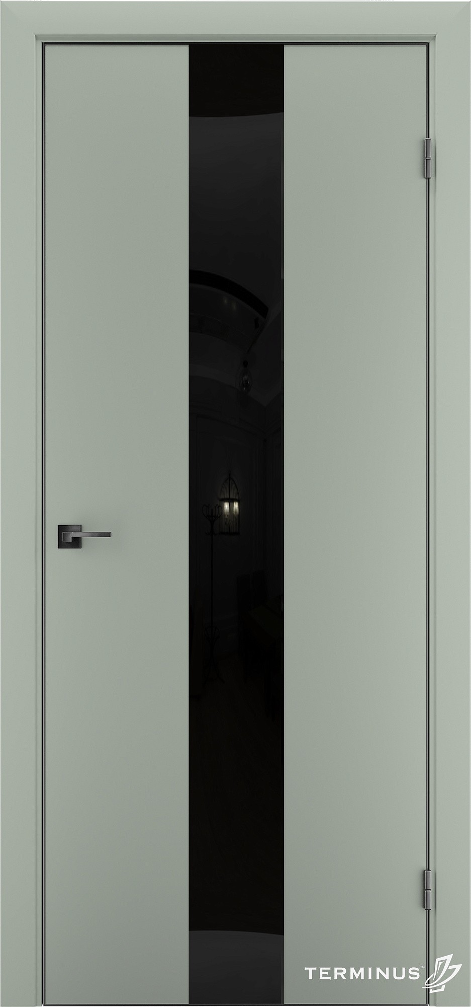 Двері модель 804 Оливін (планілак чорний)