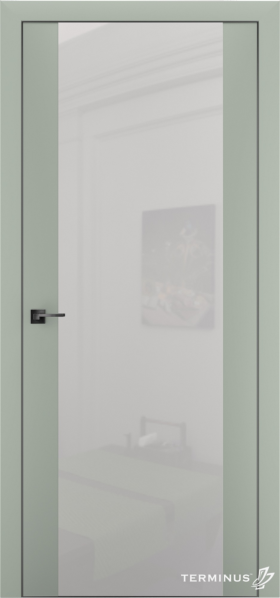 Двері модель 808 Оливін (планілак білий)