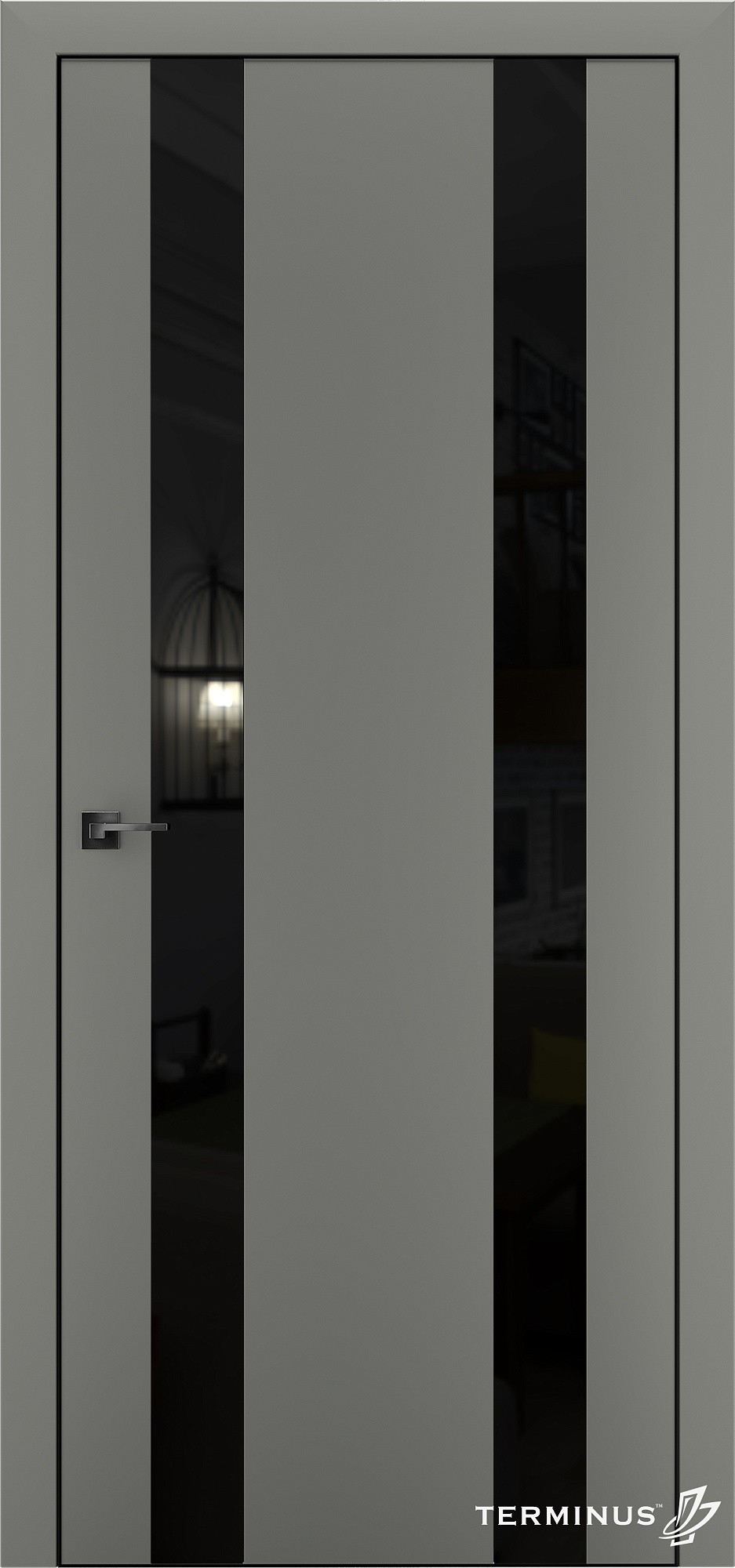 Двери модель 811 Онікс (планилак чёрный)