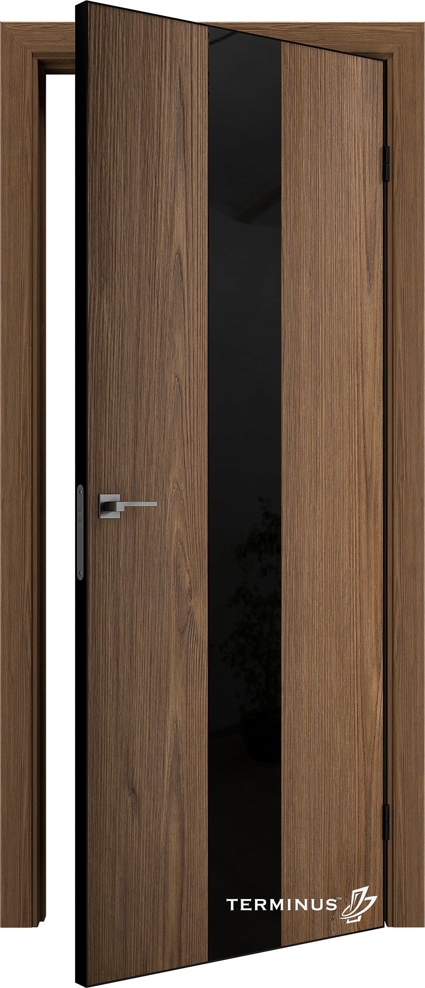 Двері модель 804 Сахара (планілак чорний) №1