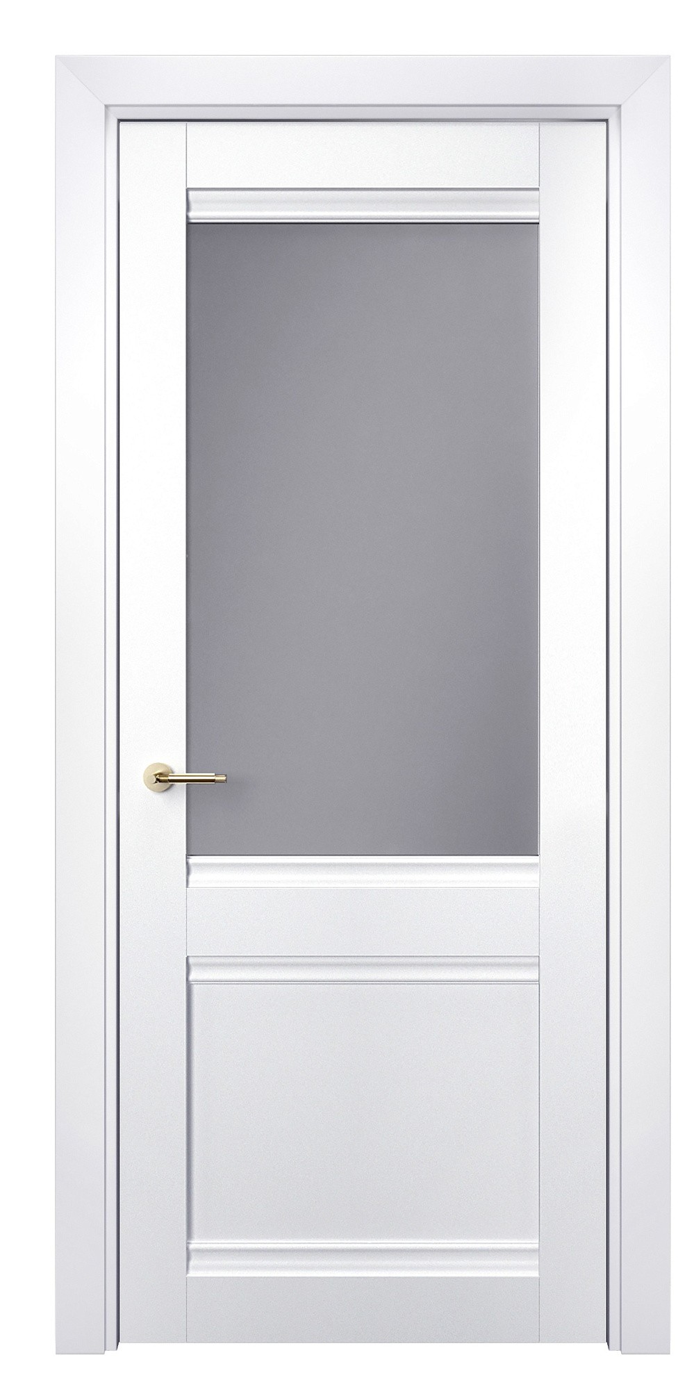 Двері модель 404 Білий (засклена)
