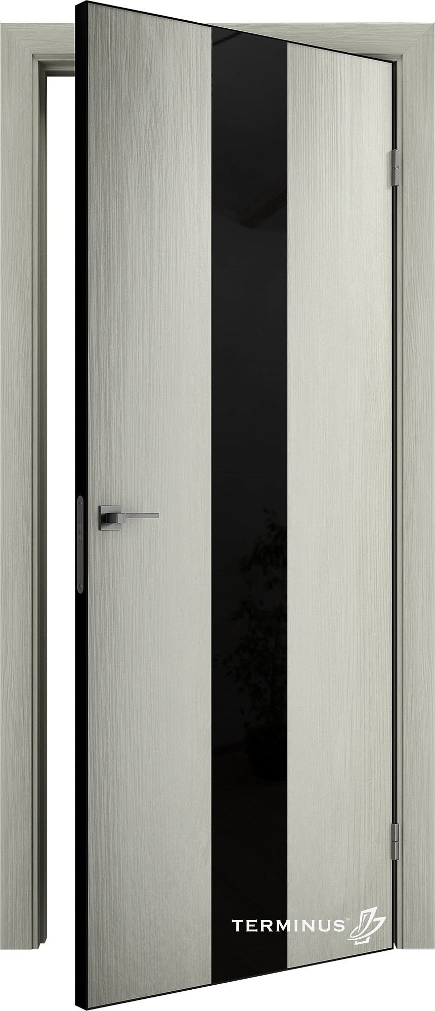 Двері модель 804 Аляска (планілак чорний) №1