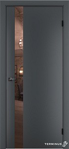 Двері модель 802 Антрацит (дзеркало бронза) - terminus.ua
