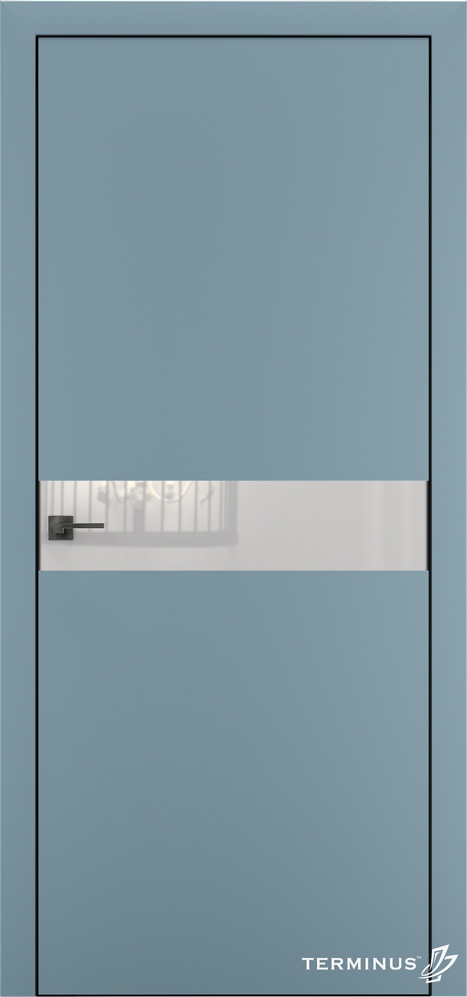 Двери модель 806 Аквамарин (планилак белый)